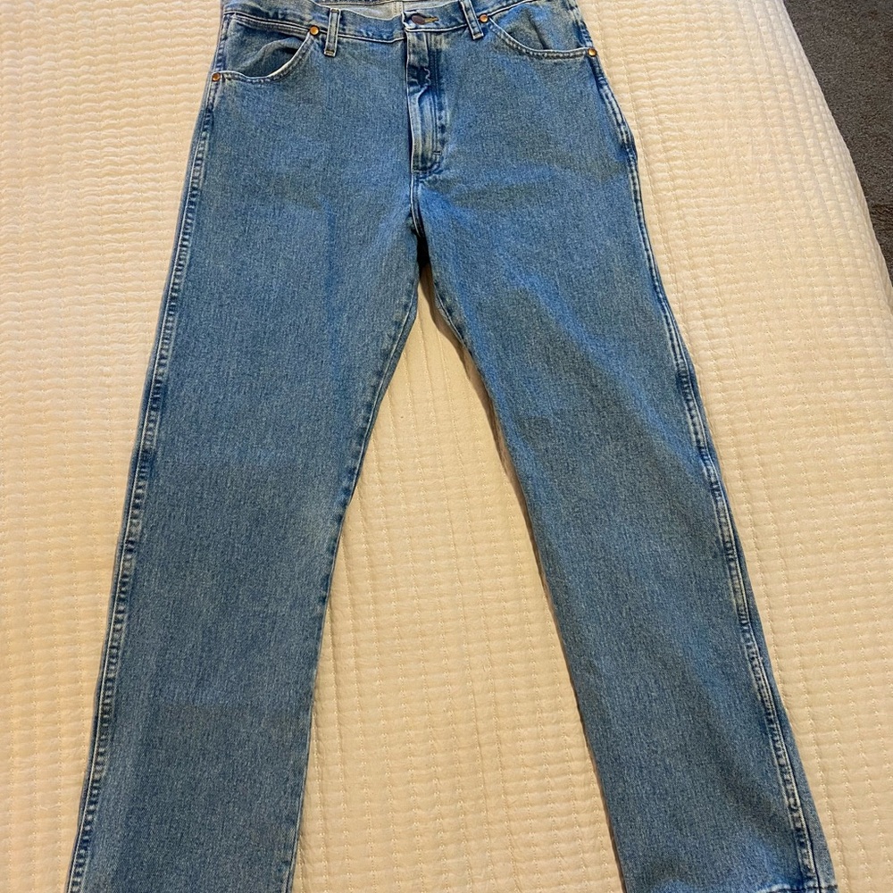 Wrangler Men's Straight Blue Jeans